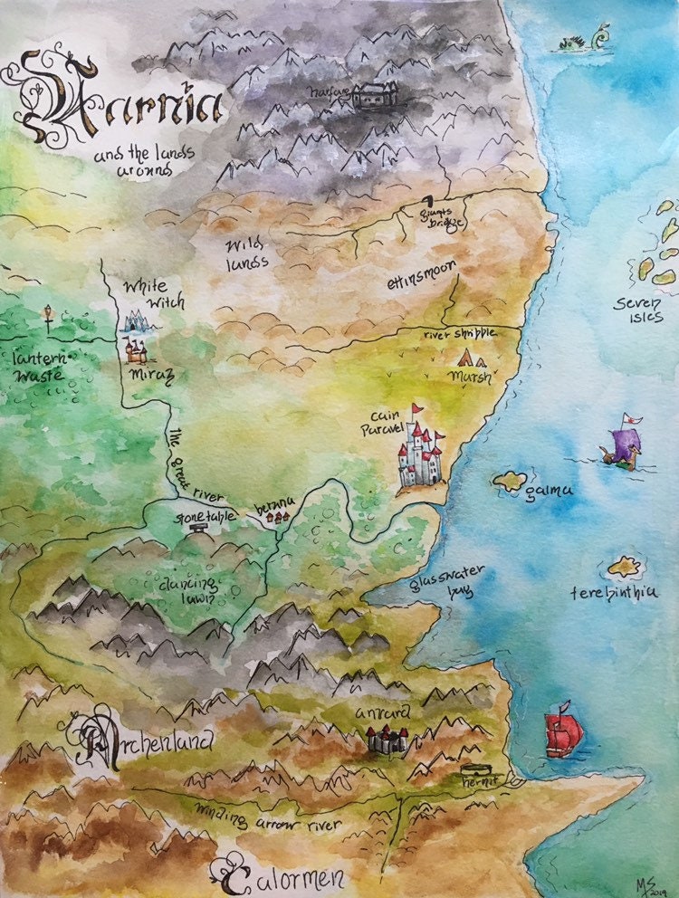 Narnia Map - Etsy