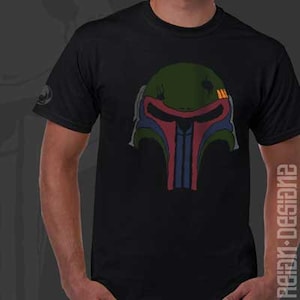 Mando Helmet Skull T-Shirt Color Version