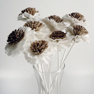 10 Fried Egg Sola Wood Flower Reed Diffuser for Home Fragrance Aroma Oil by Plawanature