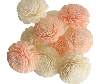 10 Soft Blush Pastell Rosa Weiß Jasmin Sola Blume Schilf Diffusor für ätherisches Öl von Plawanature