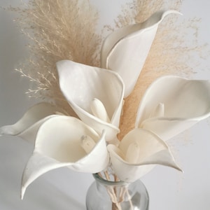 5 Calla Lily Sola Flower Reed Diffuser 3&quot; for Home Fragrance by Plawanature.