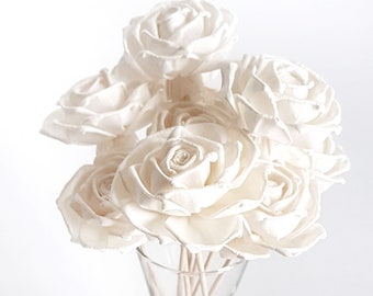 10 Rosa Hochzeitsglocke Rose 2" Sola Flower Reed Diffusor für Home Fragrance von Plawanature...