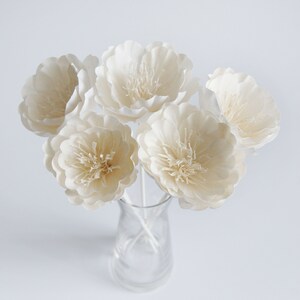 Bowl of Beauty Peony Flower 3&quot; Sola Flower Reed Diffuser for Home Fragrance By Plawanature