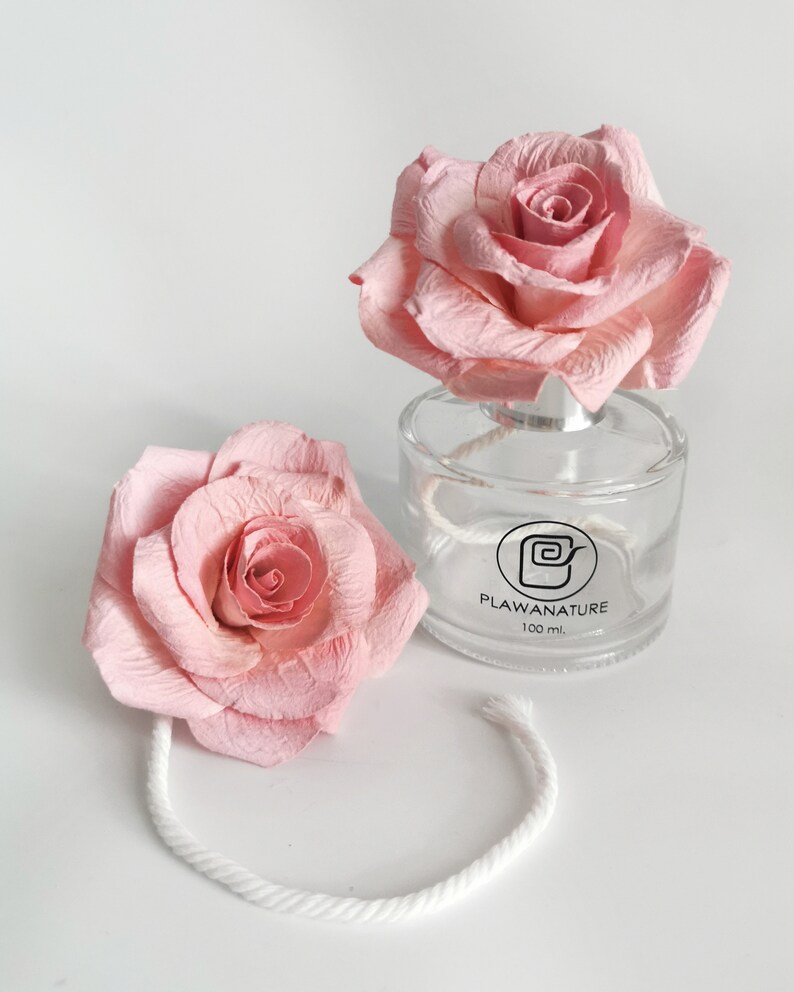 4 Romantic Sola Mulberry Paper Flower Reed Diffuser Cotton Etsy