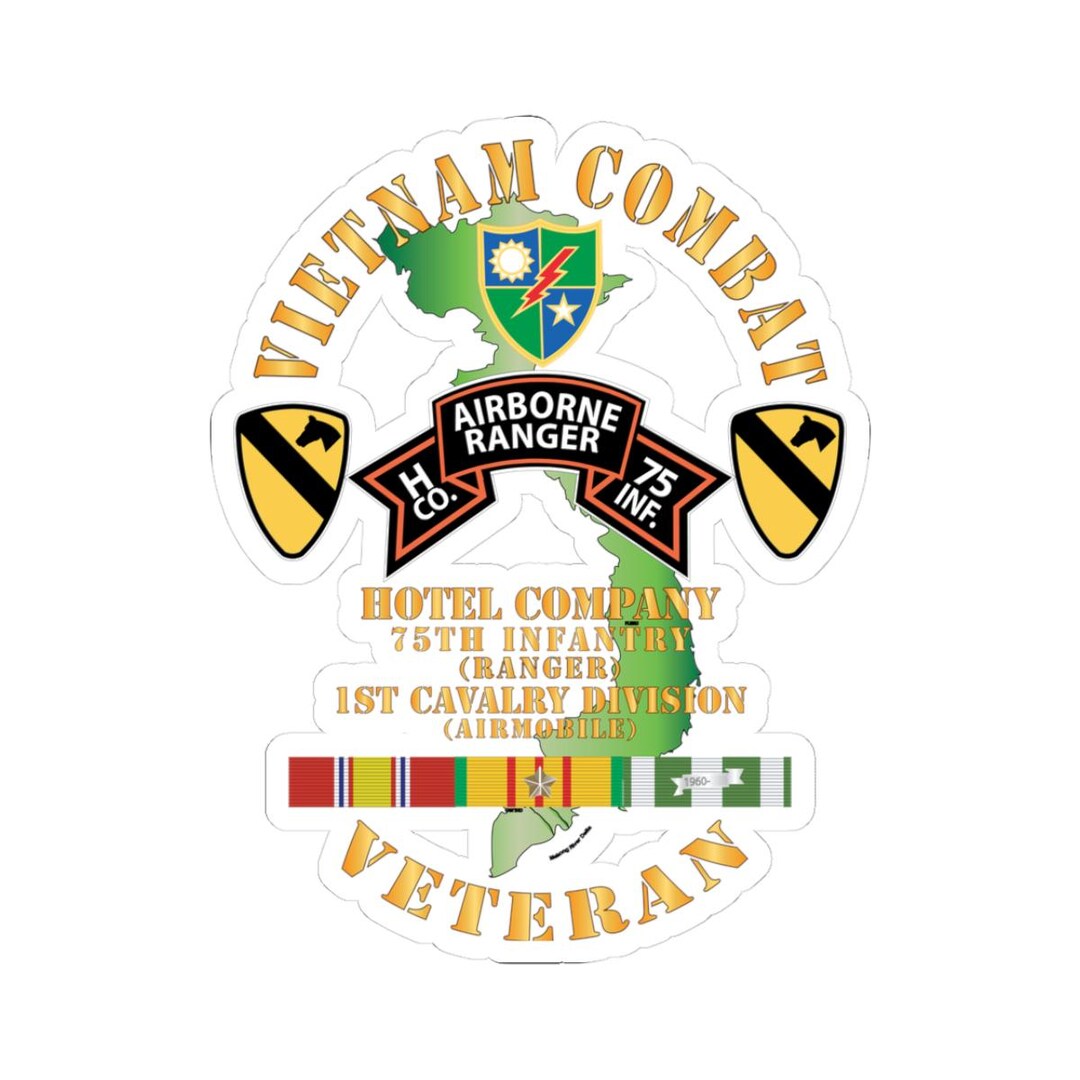 Kiss - Cut Stickers - Army - Vietnam Combat Veteran - H Co 75th Inf ...