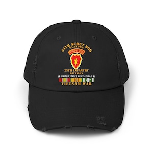 Distressed Cap - Army - 44th Scout Dog Platoon 25th Infantry Div - VN SVC