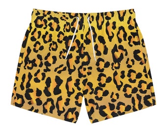 Mens Leopard Swim Trunks - Etsy