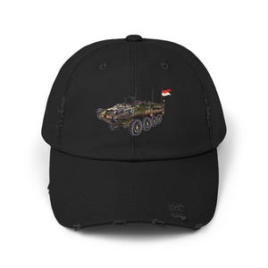 Distressed Cap - Army - 3rd Squadron, 17th Cavalry Regiment Stryker Vehicle wo Txt