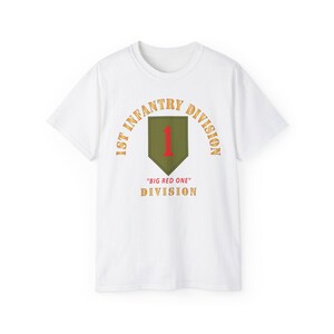 Camiseta unisex de algodón ultra suave - SSI - 1.ª División de Infantería - Big Red One