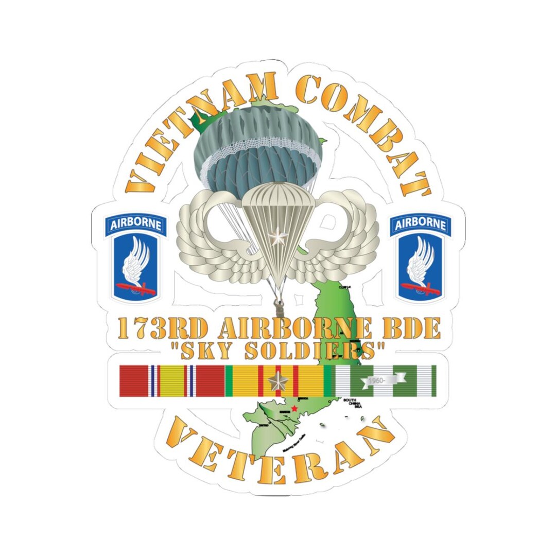 Kiss-cut Stickers - Army - Vietnam Combat Infantry Veteran W 173rd ...