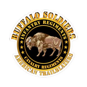 Kiss-Cut Stickers -Army - Buffalo Soldiers - Infantry - Cavalry Regiments