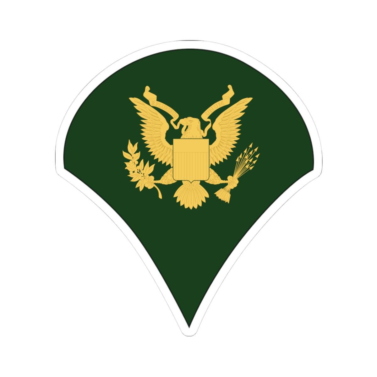 Kiss-Cut Stickers - Army - Specialist E-4 (SP4 )