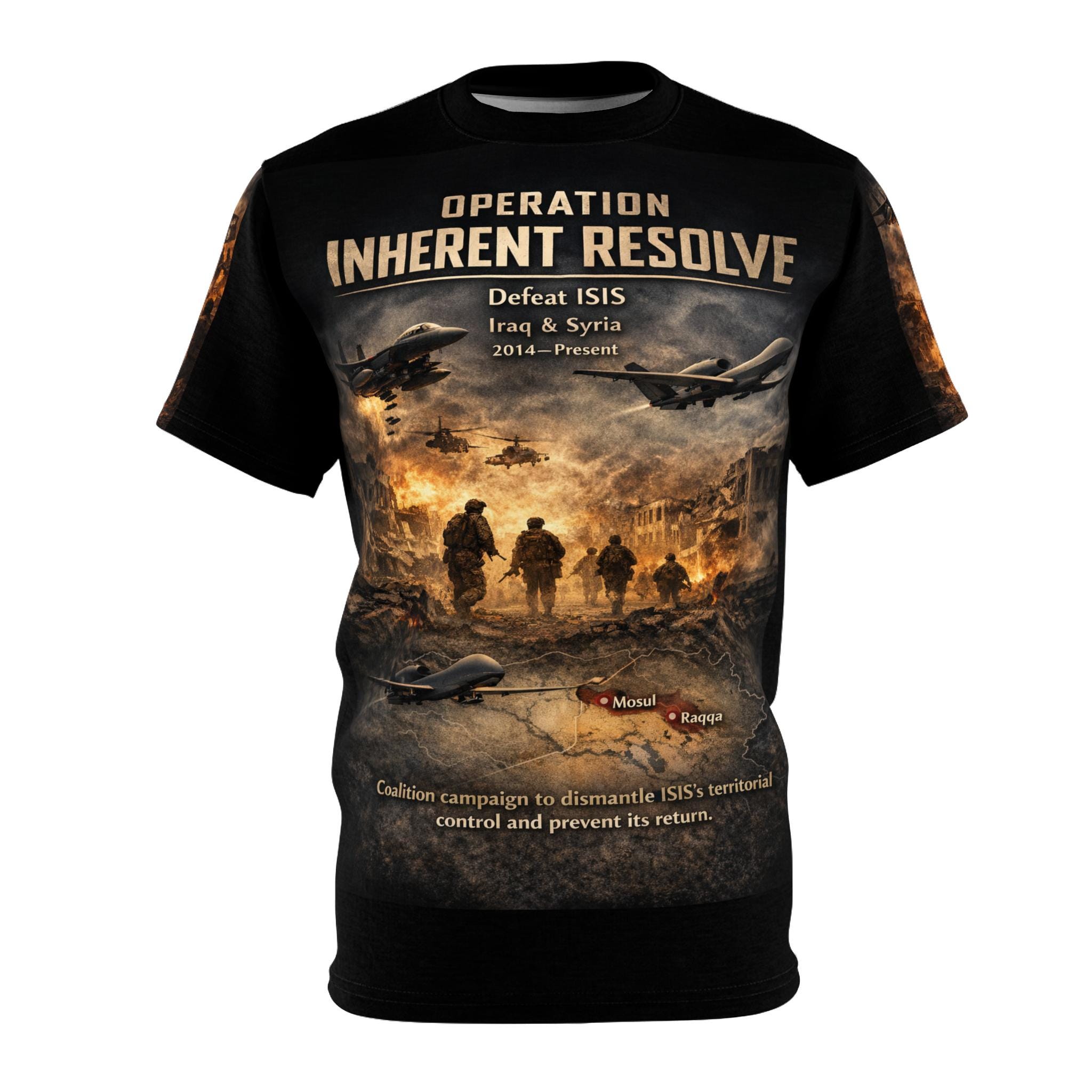 洋楽 INFERIS Surrendering Honors to the Black Operation Inherent Resolve Tribute Tee - War Against ISIS Memorial