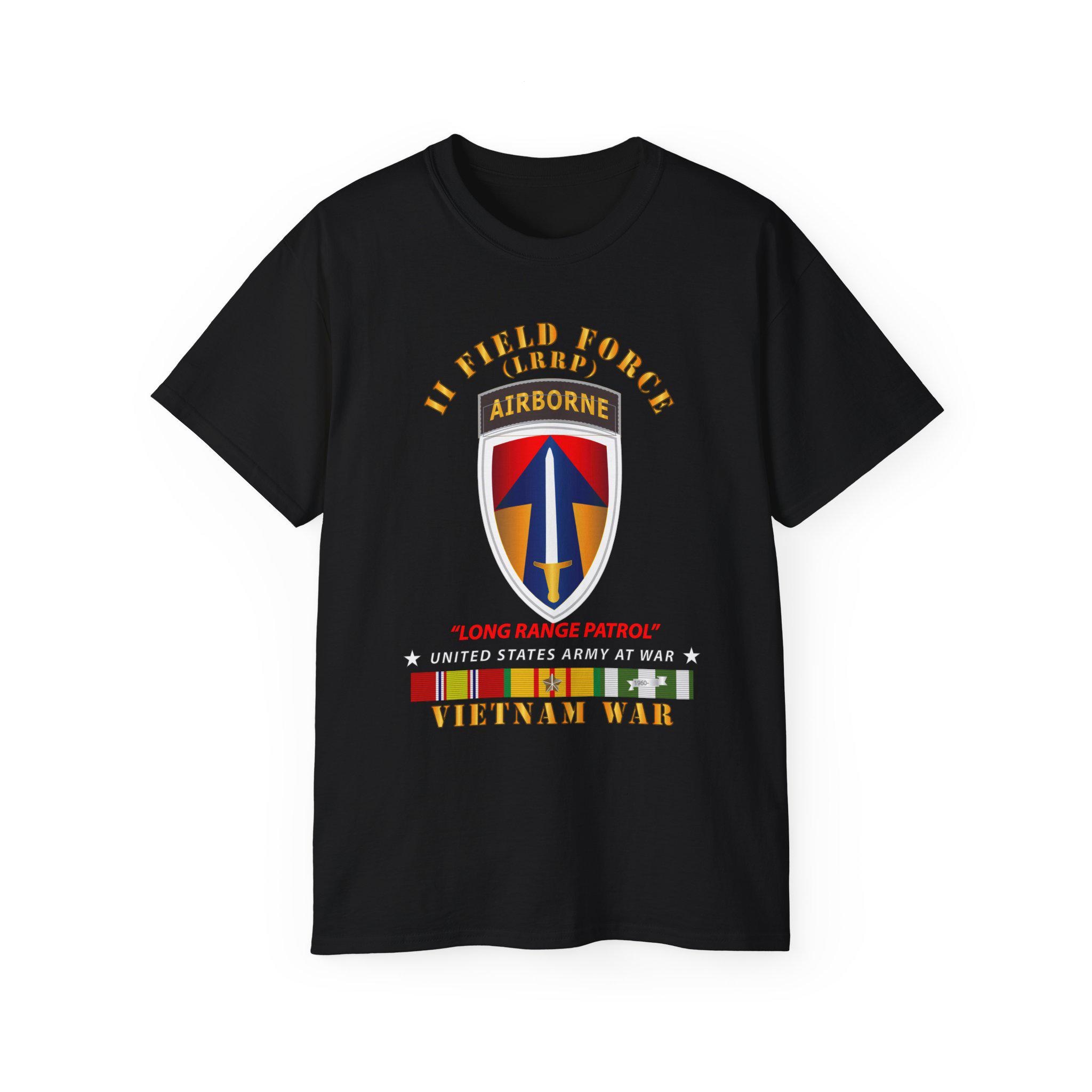 ウルトラコットンTシャツ - 陸軍 - II野戦部隊 - 空挺タブ - LRP