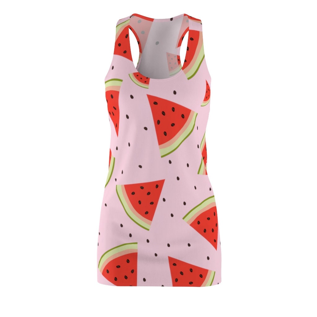 Watermelon Women's Cut & Sew Racerback Dress