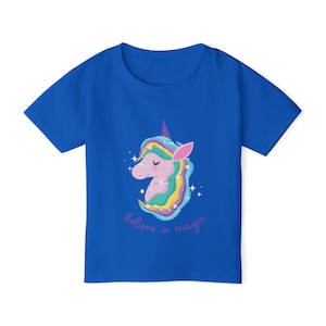 Magical Unicorn Toddler T-Shirt | Believe in Magic Tee | Kid&#39;s Gift | Birthday, Everyday Wear, Playtime, Unicorn Theme