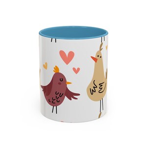 Accent Coffee Mug (11, 15oz) - Charming Birdie