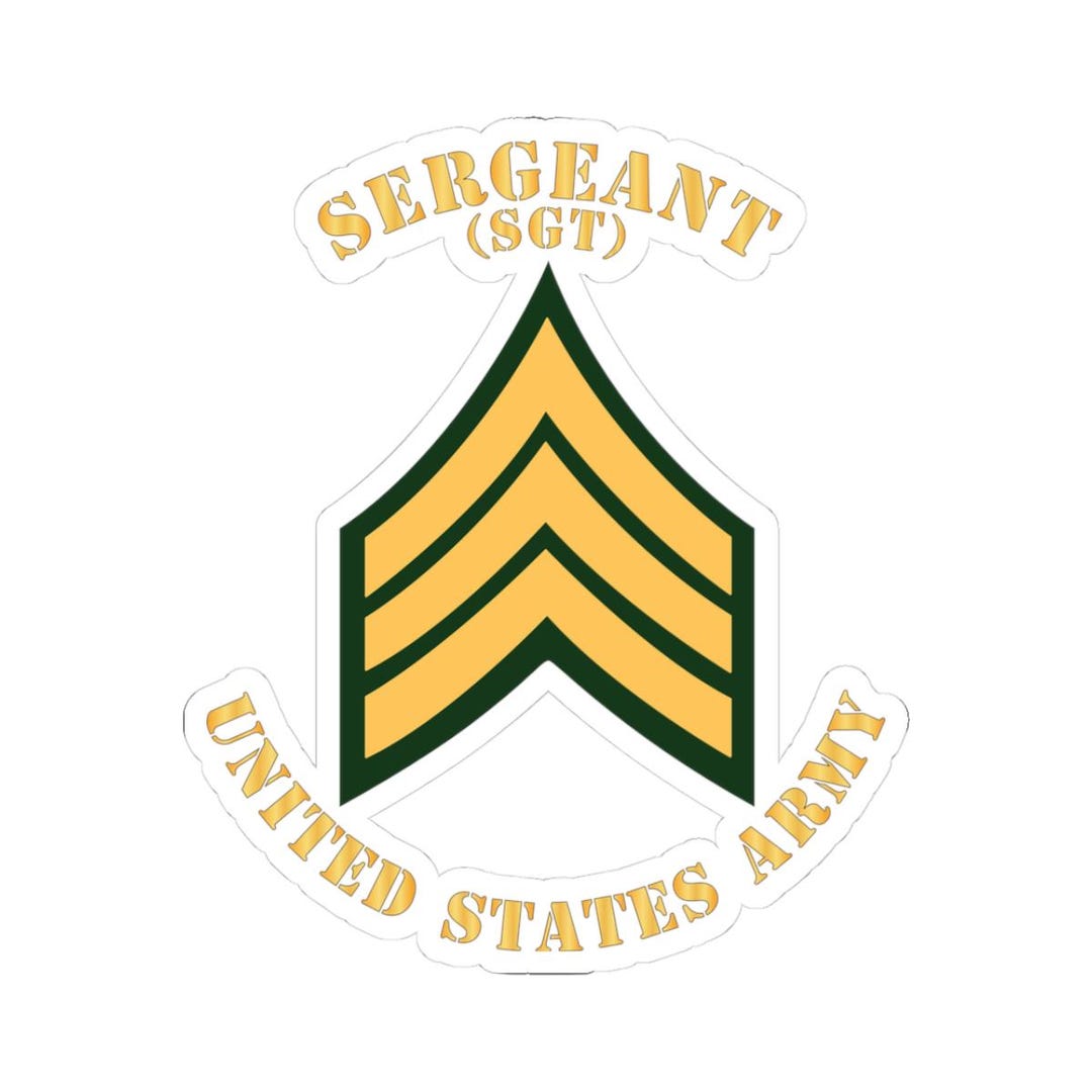 Kiss-cut Stickers - Army - Sergeant - SGT - Flat - Etsy