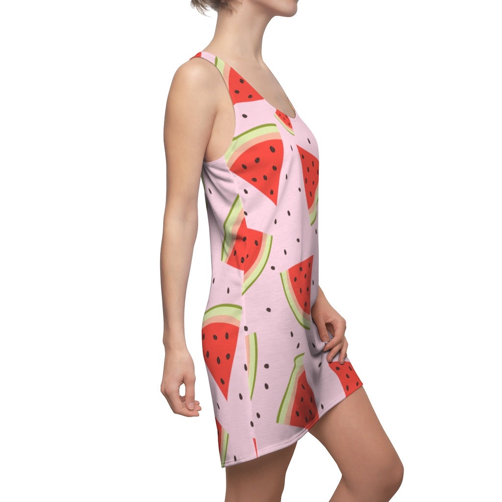 Watermelon Women's Cut & Sew Racerback Dress