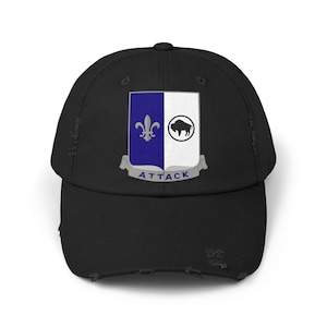 Distressed Cap -Army - 371st Infantry Regiment - DUI (V0) wo Txt