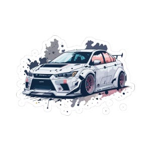 Kiss-Cut Stickers - Race Car