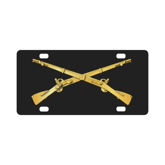 Army - Infantry Branch - Crossed Rifles Classic License Plate - Etsy