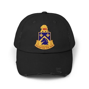 Distressed Cap - Army  - 102nd Cavalry Regiment wo Txt