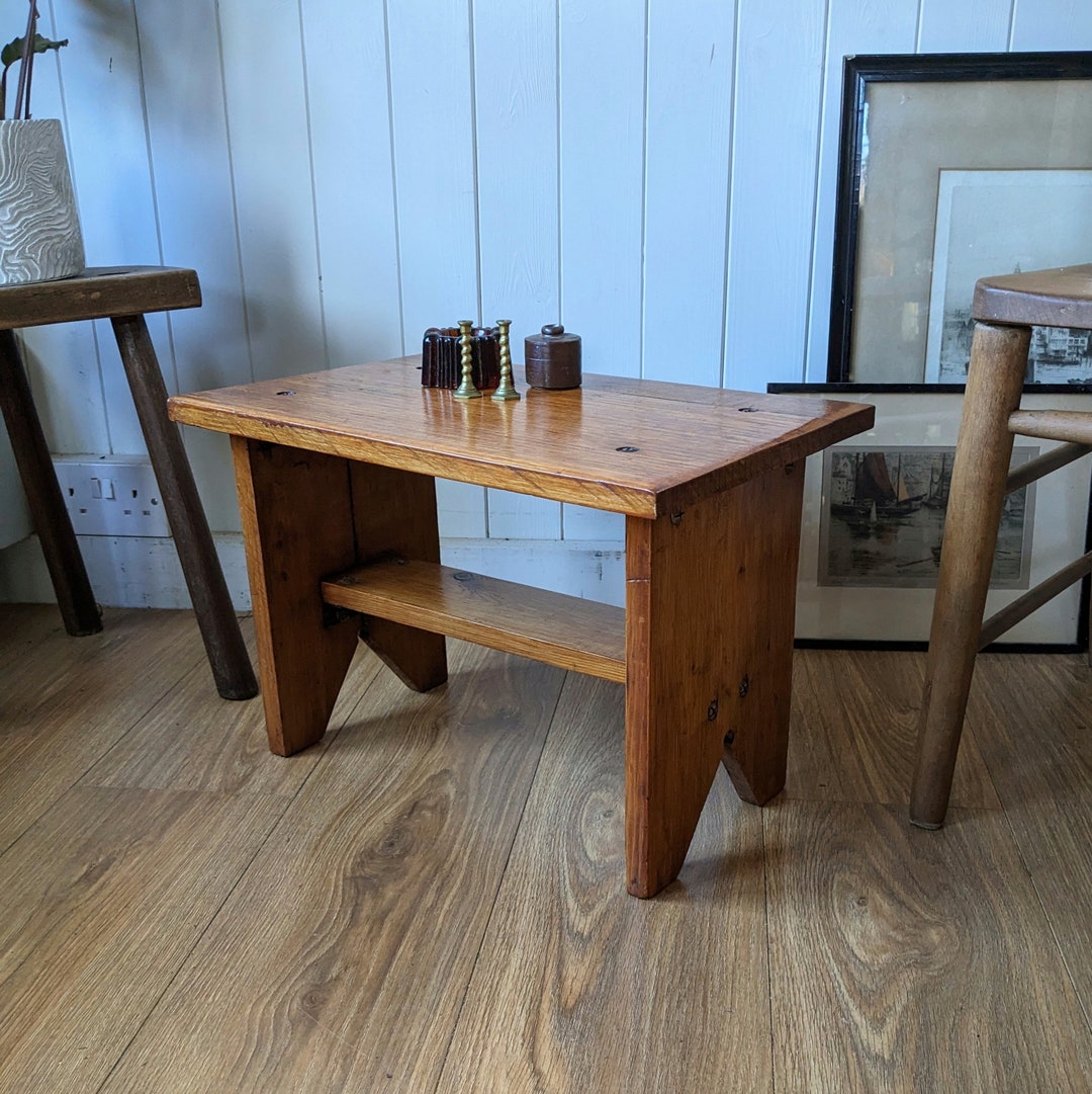 Rustic Antique Oak Coffee Table Etsy UK