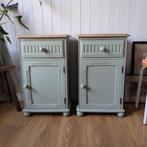 Pair of Vintage Painted Bedside Tables