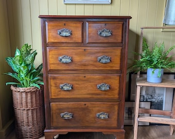 Narrow Antique Chest of Drawers