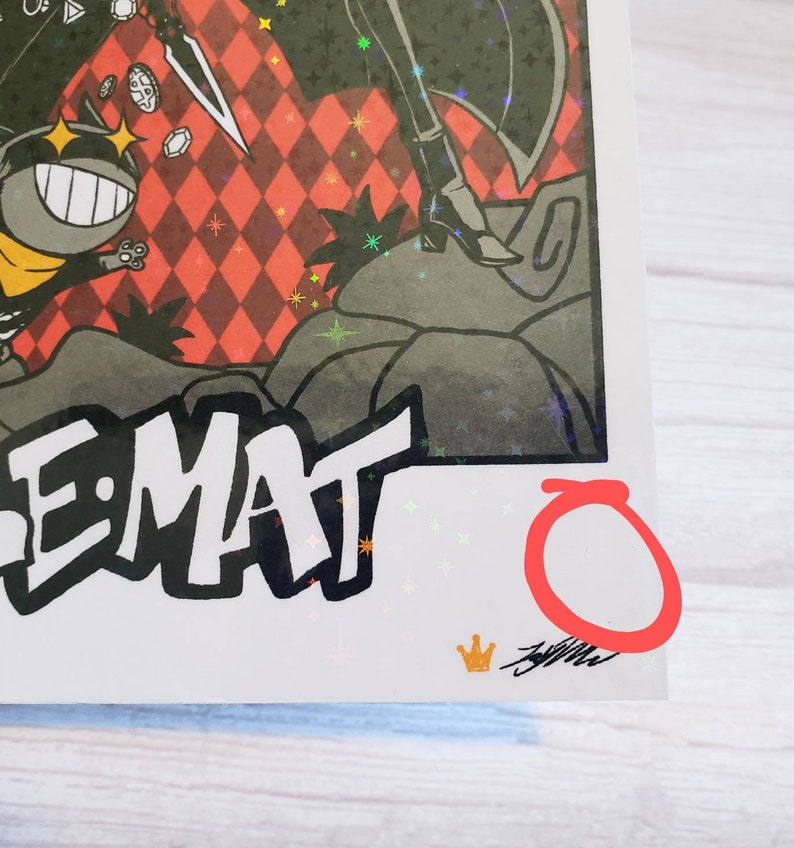 Joker Persona 5 Tarot Card Style 5x7 Print Le Mat Akira Ren Etsy UK
