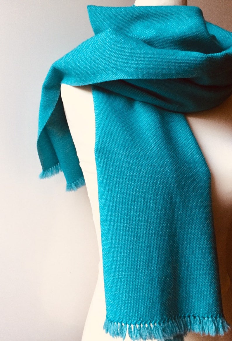 teal cashmere scarf