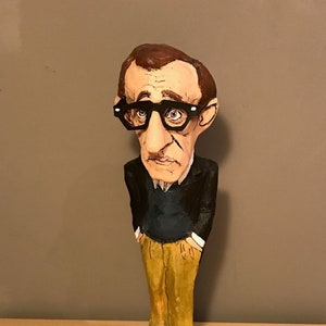 Woody Allen sculpture, Handmade Figurine, 45 cm (17.71&quot;), woody allen art, Cinema