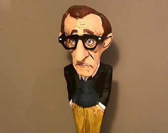 Woody Allen sculpture, Handmade Figurine, 45 cm (17.71"), woody allen art, Cinema