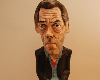 Dr. House, Hugh Laurie, figuur van papier-maché, figuur van een dokter