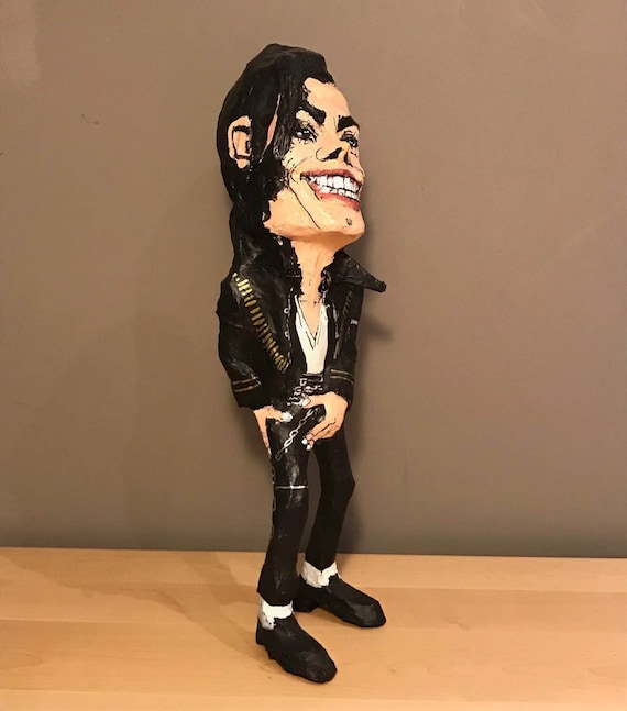 Michael Jackson, Paper Mache Handmade Figure - Etsy