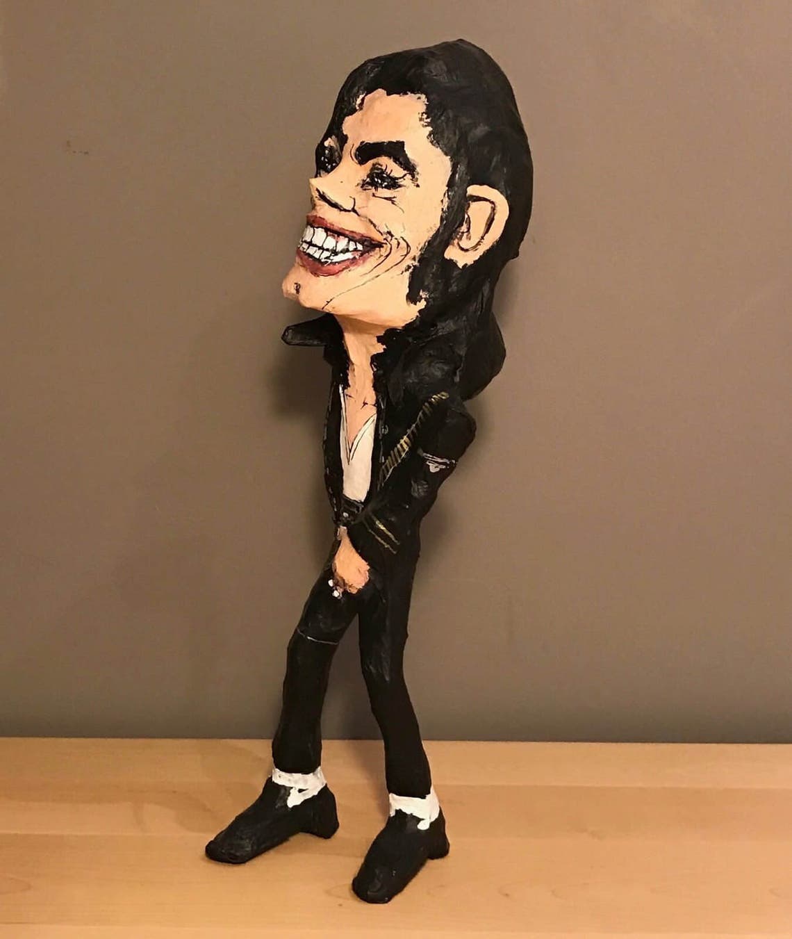 Michael Jackson Paper Mache Handmade Figure Etsy