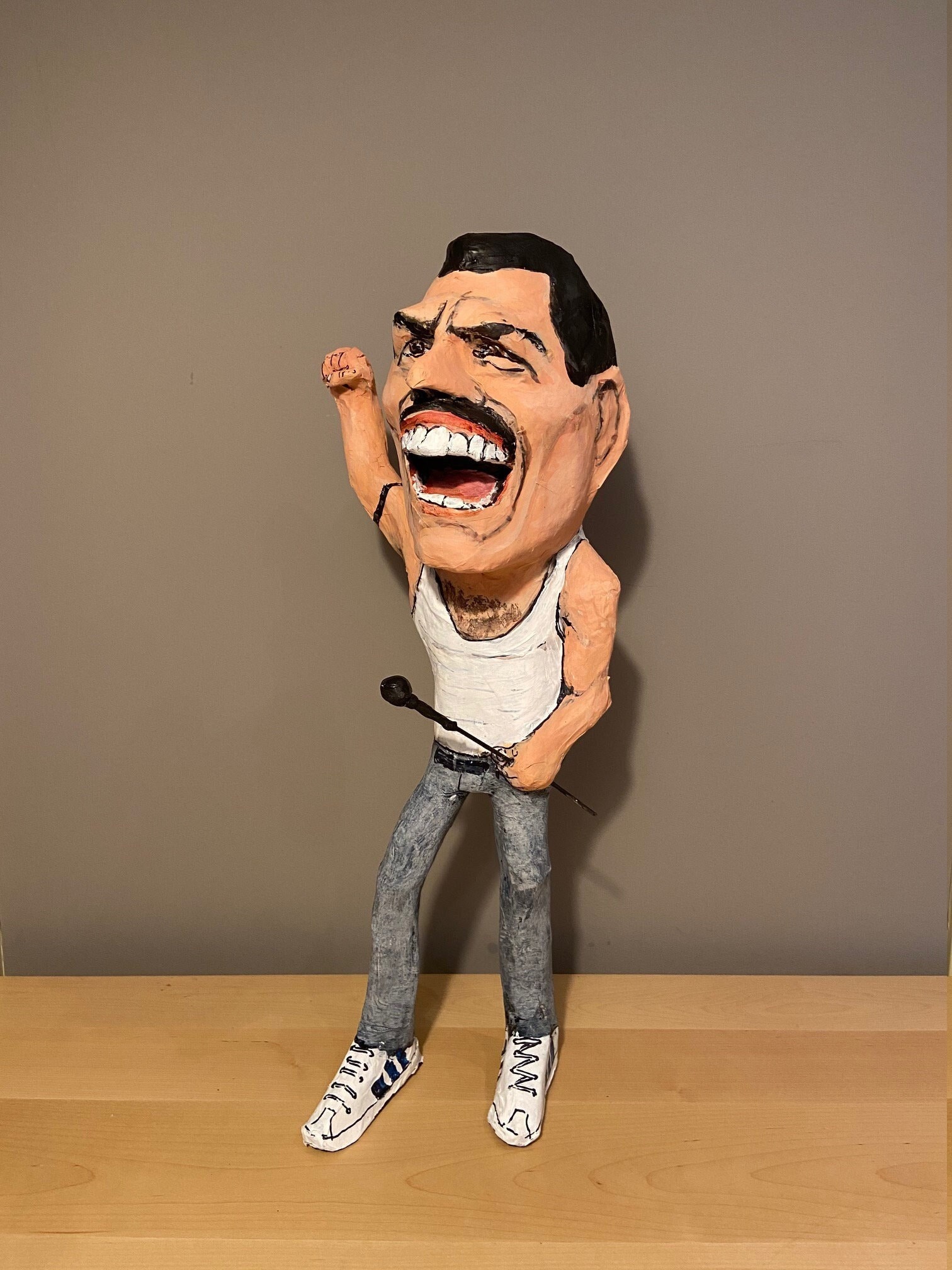 Freddie mercury sale clay sculpture
