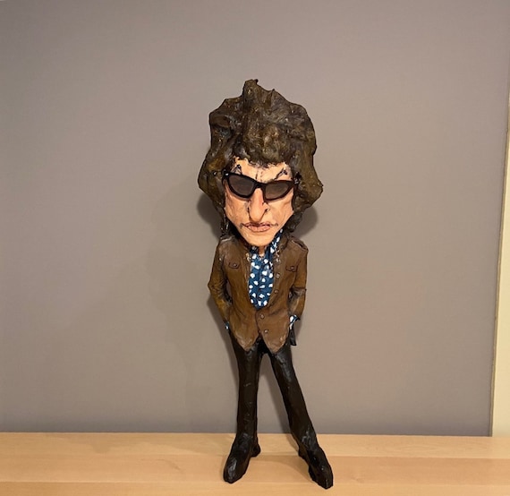 Bob Dylan Paper Mache Figure Bob Dylan Gift Handmade Etsy UK