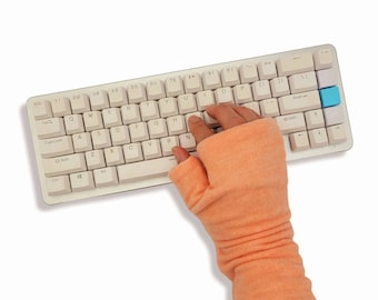 Upcycled fingerlose Handschuhe mit Handgelenkstütze: Ultraweiche Wärme und Arthritis-Schmerzlinderung