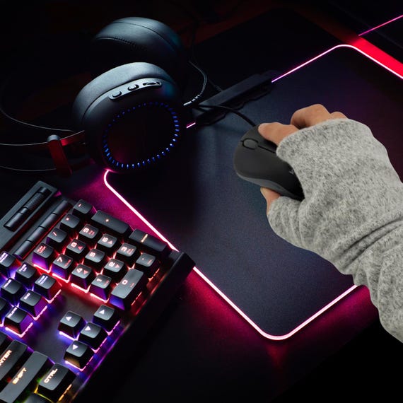 Upcycled fingerlose Handschuhe mit Handgelenksttze, ergonomischer Gaming- Handschuh - Etsy.de