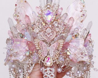 Chelsea’s Flower Crowns Original, One of a Kind, New, Never Worn Amethyst Crown! Chelsea main image 3