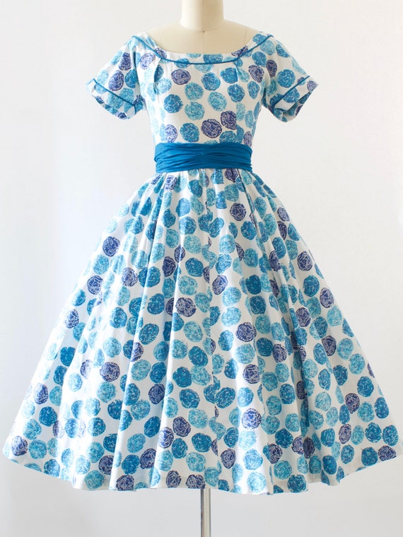 Coin Print Cotton Dress | Small