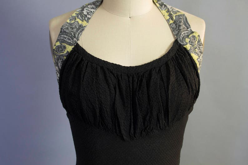 1950s Shelf Bust Halter Sundress/ Medium 34b/28w image 3