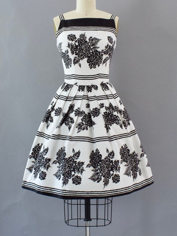 Black & White Cotton Sundress | Small
