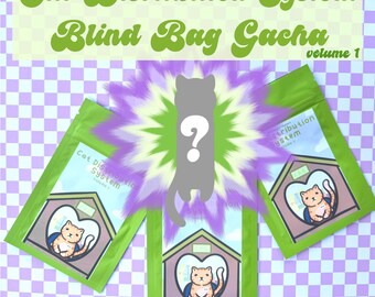 Cat Distribution System Kitty Blind Bag Gacha | acrylic keychain | kitty keychain | keychain blind bag | keychain gacha | cute cats