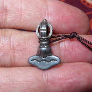 Exquisite Nepal Tibet Buddhist Cold Iron Mini Kartika Knife Ornament Pendant (g4)