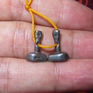 2x Nepal Tibet Buddhist Cold Iron Mini Buddha Tsa Tsa Mold Ornament Pendant (g15)