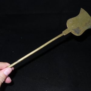 Old Nepal Tibet Buddhist Brass Incense Ash Copper Shovel