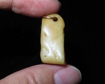 Nepal Tibet Tantric Buddhist Kapala Bone Talisman Amulet Pendant (d6)